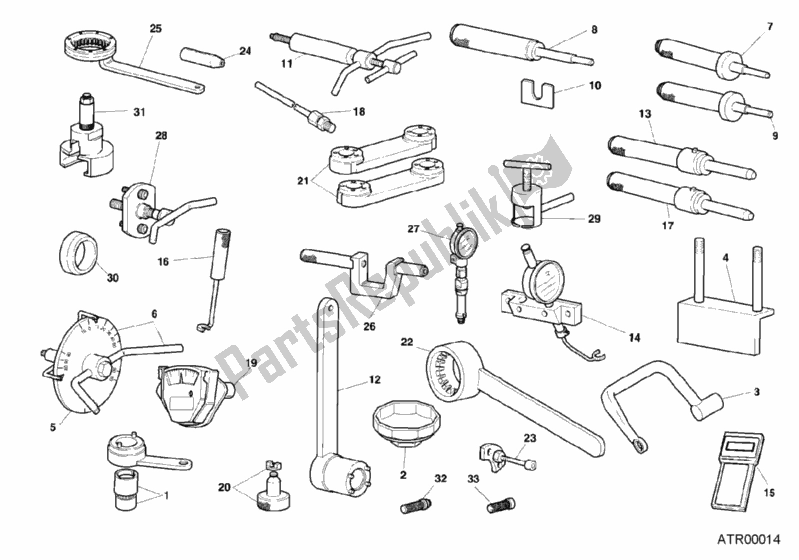 Todas as partes de Ferramentas De Serviço De Oficina, Motor do Ducati Superbike 996 SPS III 2000 Todas as partes de Ferramentas De Serviço De Oficina, Motor do Ducati Superbike 996 SPS III 2000